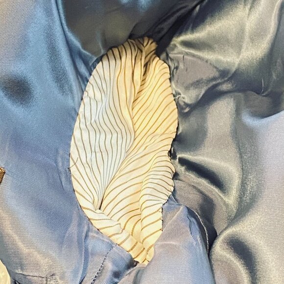 Michael Kors Blue Windowpane Linen Blazer Womens 14R Tailored Fully Lined 2 Butt - Picture 9 of 11